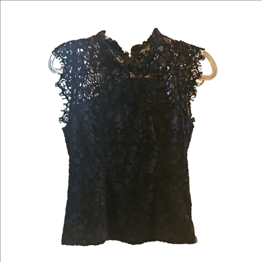 Elegant Black Lace Top